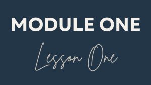 Lesson 1: Diving Into Your Creative Plan...